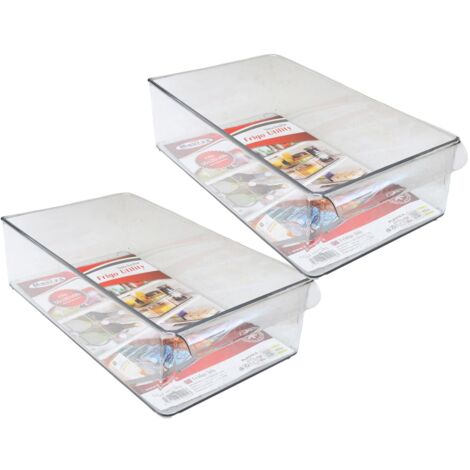 KIT SET 2 PZ MAURY'S VASCHETTA CONTENITORE PER FRIGORIFERO 36 X 20 X H9 CM