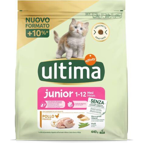 ULTIMA CROCCHETTE PER GATTO JUNIOR 1-12 MESI 440 GR GUSTO POLLO CON CROCCHETTA ADATTATA OKX (1/5)