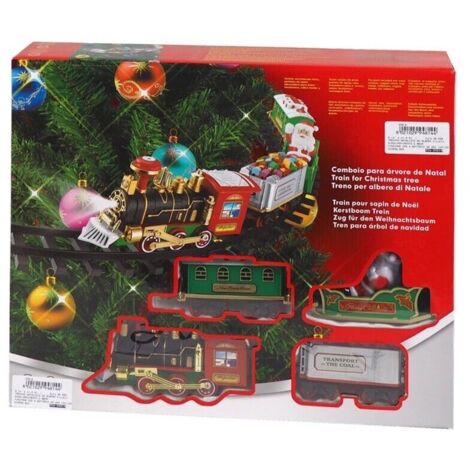 Treno Di Natale Elettrico Con Luci, Musica E Fumo – Set Da 134/190 Pezzi Con Binario – Decorazione Sotto L'Albero