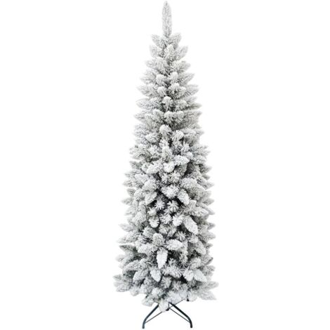 MAURY'S ALBERO DI NATALE EXTRA SLIM 240 CM INNEVATO CON 957 RAMI