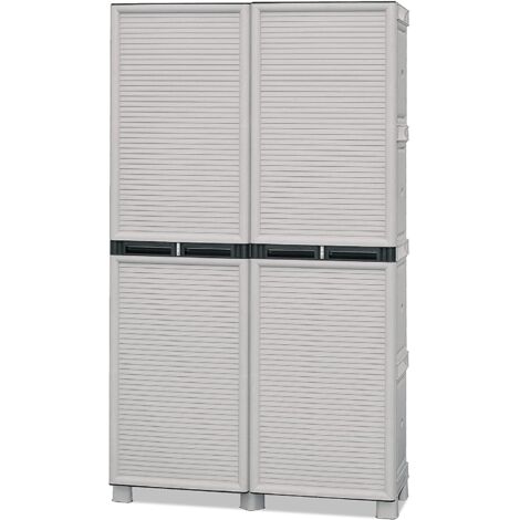 ARMADIO PORTASCOPE IN POLIPROPILENE 100 X 39 X H172 CM 2 ANTE E 3 RIPIANI
