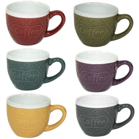 MAURY'S COFFEE SET DI 6 TAZZINE MULTICOLORE