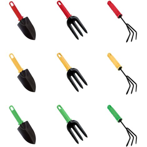SET 3 UTENSILI DA GIARDINAGGIO IN COLORE ASSORTITO