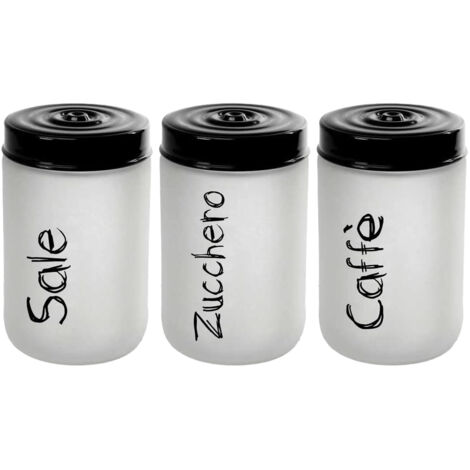 3 Barattoli In Ceramica Bianca Da 260 Ml Con Coperchio In Bambù - Perfetti Per Sale, Zucchero, Caffè E Spezie - 4