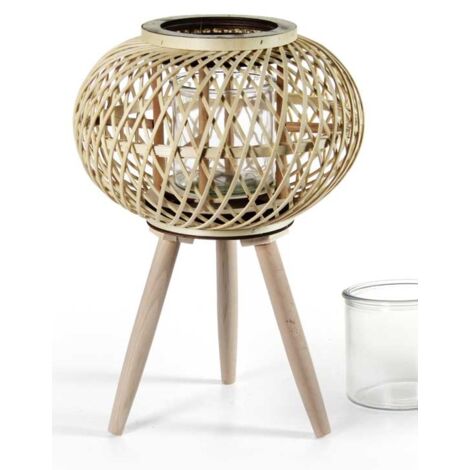 Portacandele oro e nero 48 cm ABBEVILLE