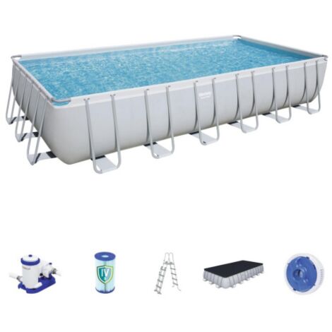 PISCINA POWER STEEL FRAME RETTANGOLARE 732X366X132. CAPACITÀ 30.045 LT. (1/5)