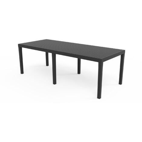 Tavolo da Pranzo IPAE Progarden Indo ind012an Estensibile Antracite 220 x 90 x 72 cm
