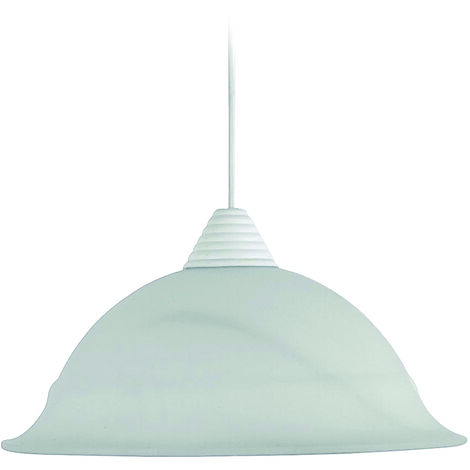 LIDIA LAMPADA SOSPENSIONE DA SOFFITTO E27 1 LUCE 30 CM BIANCA