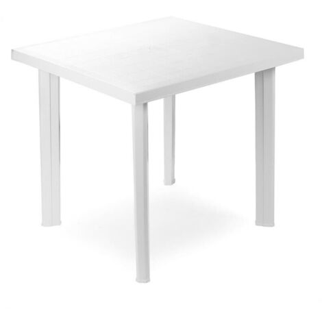 MAURY'S TAVOLO FIOCCO DA ESTERNO 80 X 75 X 72 CM BIANCO