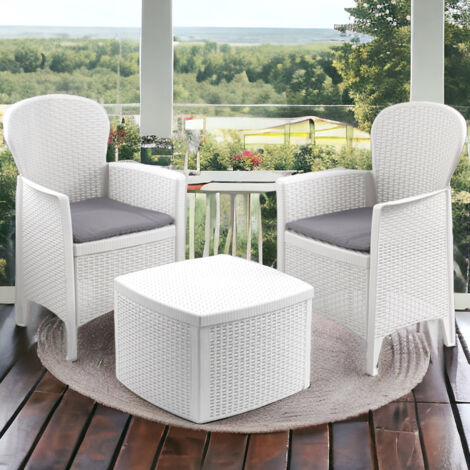 Set 6 Sedie Da Giardino Kora MAURY'S In Polipropilene - Impilabili, Antracite, 54x55x82cm - Foto 5