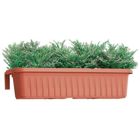 FIORIERA RONDINE REGOLABILE 50CM SET 2PZ COLORE TERRACOTTA