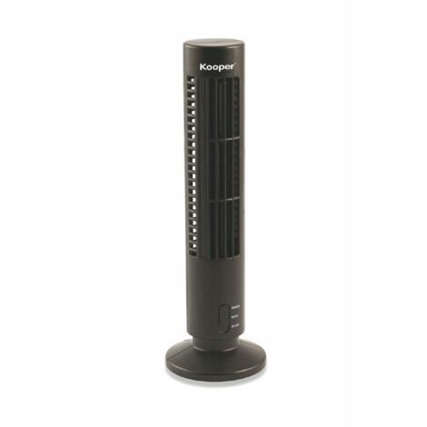 VENTILATORE TORRETTA USB NERO PER SCRIVANIA DA TAVOLO 10XH33 CM