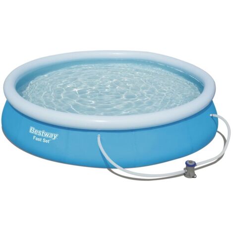 BESTWAY FAST SET PISCINA GONFIABILE FUORI TERRA CON POMPA E FILTRO 366 X 76 CM