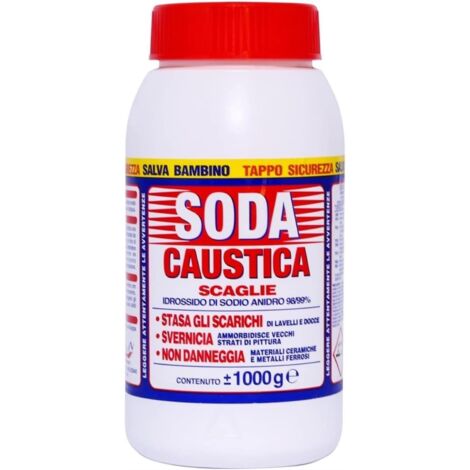 MARTEN SODA CAUSTICA A SCAGLIE PERCARBONATO DI SODIO 1 KG STASA SCARICHI SVERNICIA NON DANNEGGIA