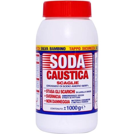 MARTEN SODA CAUSTICA A SCAGLIE PERCARBONATO DI SODIO 1 KG STASA SCARICHI SVERNICIA NON DANNEGGIA