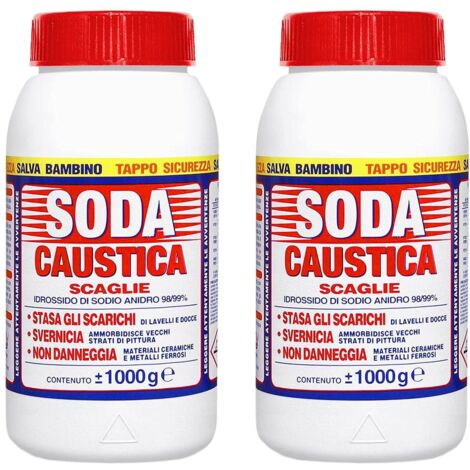 MARTEN SET 2 KG SODA CAUSTICA A SCAGLIE PERCARBONATO DI SODIO STASA SCARICHI SVERNICIA NON DANNEGGIA