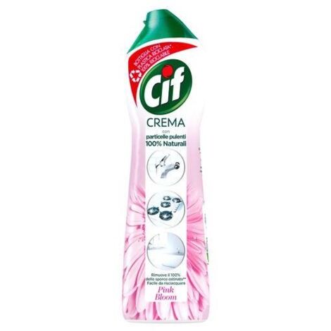 CIF CREMA CASA 500ML FIORI ROSA CON PARTICELLE PULENTI NATURALI RIMUOVE SPORCO OSTINATO OKY