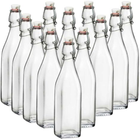 ZSLD Set di Brocche in Vetro Ad Alta capacità con Coperchio, Caraffa/Caraffa per L'acqua