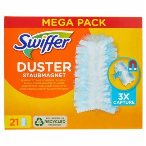 Swiffer 3D Clean Piumini Catturapolvere, 5 Piumini Duster, Migliaia Di