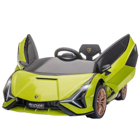 MACCHINA ELETTRICA PER BAMBINI 12V CON FARI E MUSICA. TELECOMANDO E VELOCITÀ 3-8KM/H. ETÀ 3-5 ANNI. 108X62X40CM. VERDE