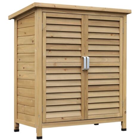 CASETTA DA GIARDINO IN LEGNO DI ABETE CON TETTO IN BITUME IMPERMEABILE. 87X46.5X96.5CM (1/5)