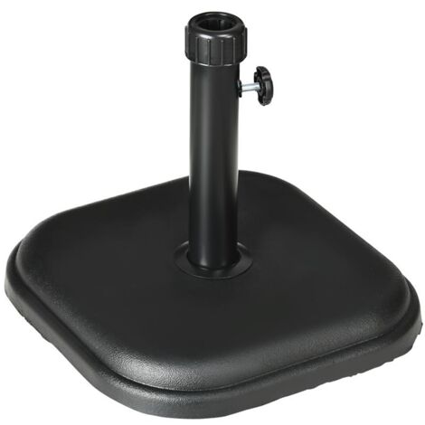 Base Ombrellone Con Rotelle Da Esterno 23kg, Supporto Rotondo Per Ombrellone Con Diametro Palo 38 48 Mm