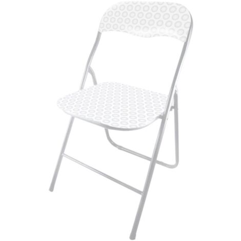 MAURY'S SEDIA PIEGHEVOLE SALVASPAZIO GOLF BIANCA