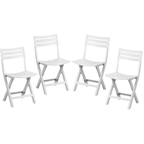 SEDIA DA GIARDINO PIEGHEVOLE BIRKI IN POLIPROPILENE ROBUSTO CM. 44X41X78H PZ. 2