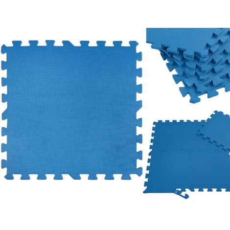 TAPPETINO EVA SOTTO PISCINA 9 PZ PIASTRELLE 50X50 CM SPESSE 3 MM MORBIDE ANTISCIVOLO