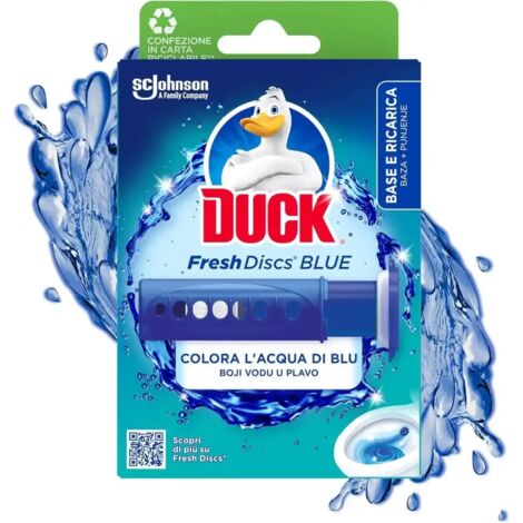 Duck Fresh Discs Blue Gel Igienizzanti WC 1 Applicatore e 6 Dischetti (1/5)
