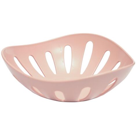 Cestino Per Pane Tower Glitz - Rosa Glitterato Con Manico Cromato - Acciaio, 25x40x20 Cm