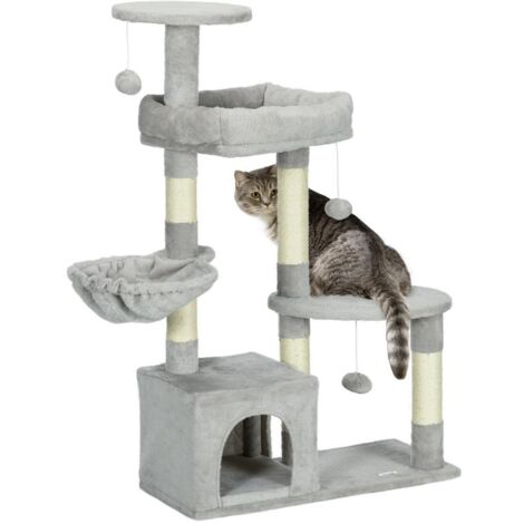 Tiragraffi Per Gatti Con Pallina - Base Rinforzata In Sisal, Altezza 37.5 Cm - Foto 3