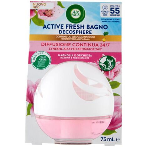 AIR WICK DEODORANTE AMBIENTE ACTIVE FRESH BAGNO 75ML MAGNOLIA E ORCHIDEA OKY