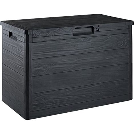 TOOMAX BAULE MULTIBOX WOOD DA ESTERNO 160 LT EFFETTO LEGNO 77.5X44.5X H53 CM (1/5)