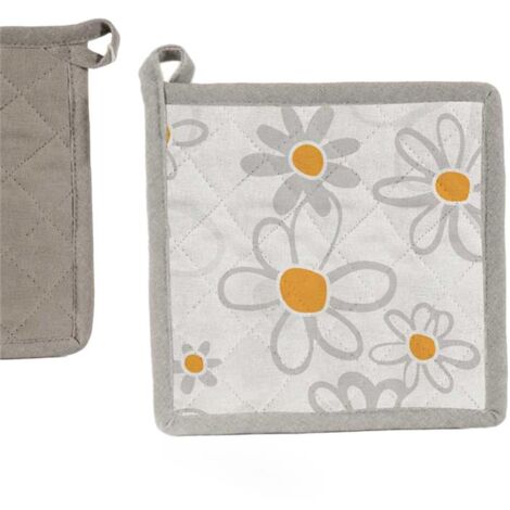 PRESINA DA CUCINA IN COTONE 20X20CM DAISY