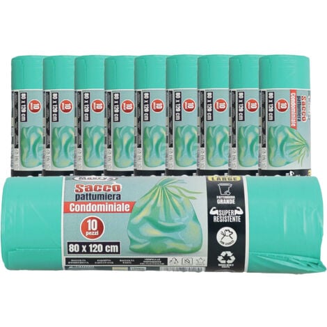 Sacchetti Per Pattumiera Poker Bama Sak - 200 Pezzi 60x65 Cm, Resistenti E Pratici - Foto 8