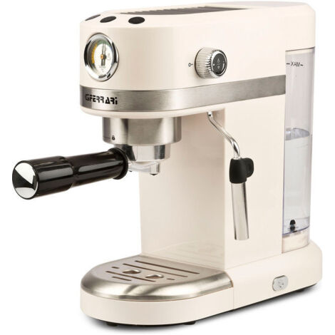 G3 ferrari g10168 amarcord macchina per caffè espresso automatica, caffè in polvere e cialde, con vaporizzatore per cappuccino, 15 bar, 1350w, linea vintage