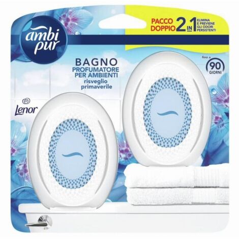 AMBI PUR BAGNO PROFUMATORE PER AMBIENTI FRAGRANZA LENOR RISVEGLIO PRIMAVERILE TECNOLOGIA ELIMINA ODORI FINO A 50 GIORNI (1/5)