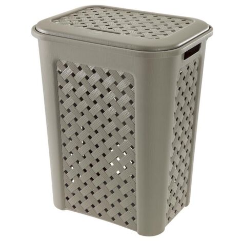 PATTUMIERA ARIANNA CON CAPIENZA DA 10LT IN COLORE TALPA 24 X 20 X H35 CM