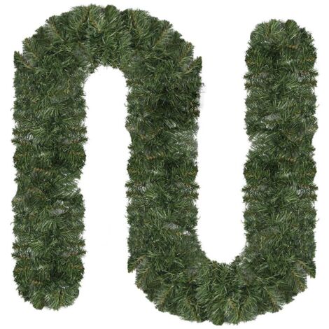 WeRChristmas Ghirlanda di Pino Extra Spessa 2,7 m, con Coni e Bacche, Decorazione Natalizia, Bianco, 9 ft / 2.7 m