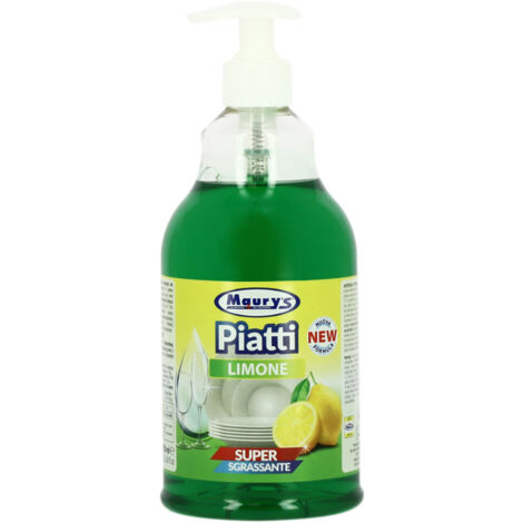 MAURY'S DETERSIVO PER PIATTI CON DOSATORE DA 750 ML SUPER SGRASSANTE LIMONE (1/2)