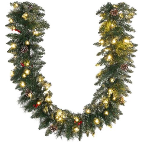 YOHAYO Ghirlanda Natalizia con Luci 2,7M 50 LEDs Decorazione per Porte