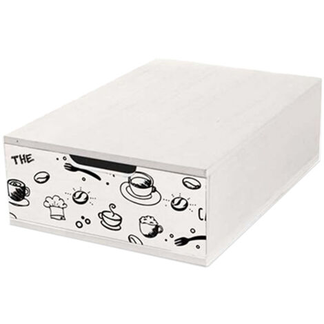 CASSETTO PER CAFFÈ PORTA CIALDE CON DIVISORIO 22X32X10CM IN COLORE ASSORTITO