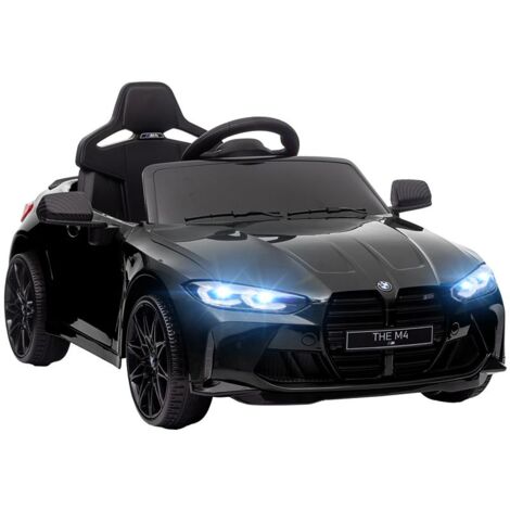 MACCHINA ELETTRICA PER BAMBINI A LICENZA BMW M4 CON TELECOMANDO. CLACSON E FARI. 108X69.5X51 CM. NERA