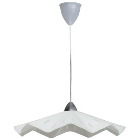 E-energy Sospensione Melissa D50 Trasparente Con Lastra Bianca - 1X57W E27 Made In Italy