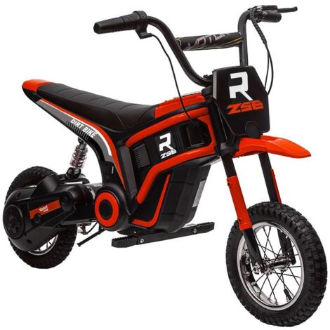 MOTO ELETTRICA PER BAMBINI CON ACCELERATORE MANUALE. 2 VELOCITÀ 8-16KM/H. ETÀ 8-12 ANNI. ROSSO (1/5)