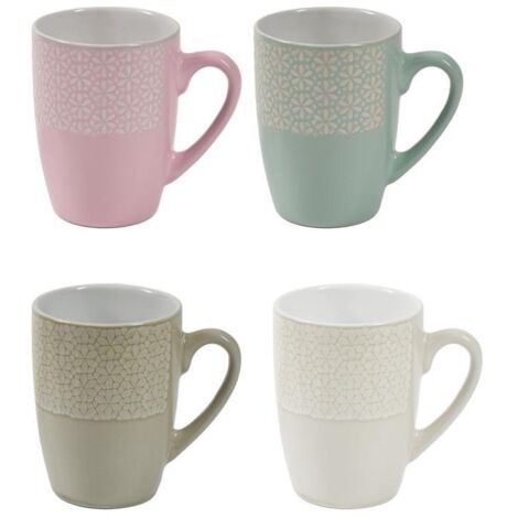 MAURY'S SET 4 TAZZE MUG DA 350CC IN COLORAZIONE ASSORTITA
