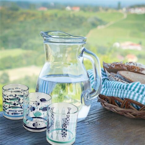 Orion Group Set 6 Bicchieri In Vetro Robusto 300 Ml, Per Acqua E Succhi, Lavabili In Lavastoviglie