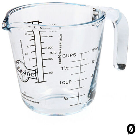 BROCCA GRADUATA OCOUISINE IN VETRO BOROSILICATO DA 0,5 LITRI (1/5)