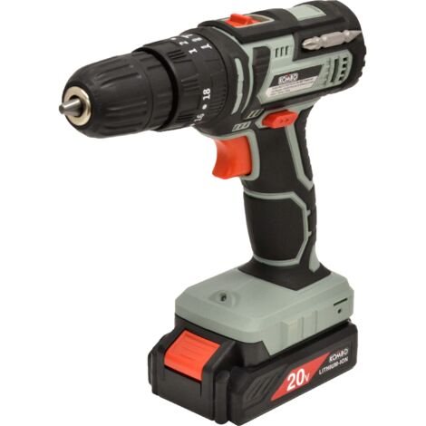 TRAPANO AVVITATORE PERCUSSIONE CON BATTERIA 20 V 1500 MAH BATTERIA 20 VOLT - MARCA ASSORTITA TRA HIGH-TECH (1/4)